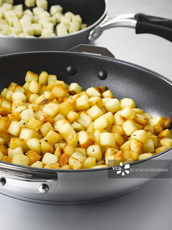 炒土豆丁图片素材