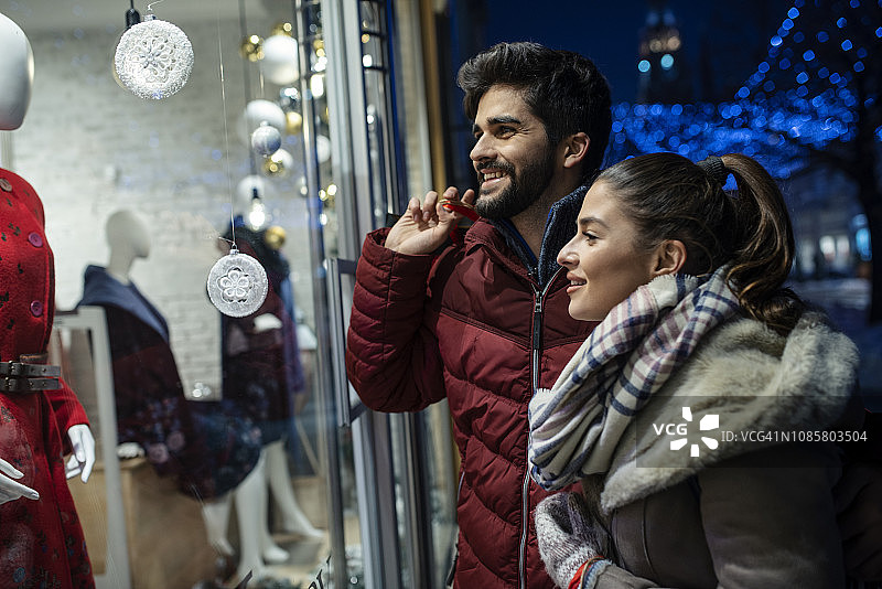 夜间购物图片素材