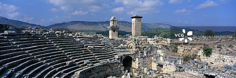 桑托斯的古老吕基亚遗址图片素材