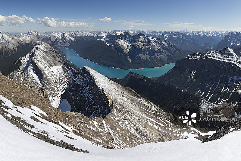 加拿大艾伯塔省班夫国家公园艾尔默山顶风光图片素材