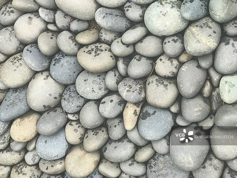 华盛顿州奥林匹克半岛海滩鹅卵石图片素材