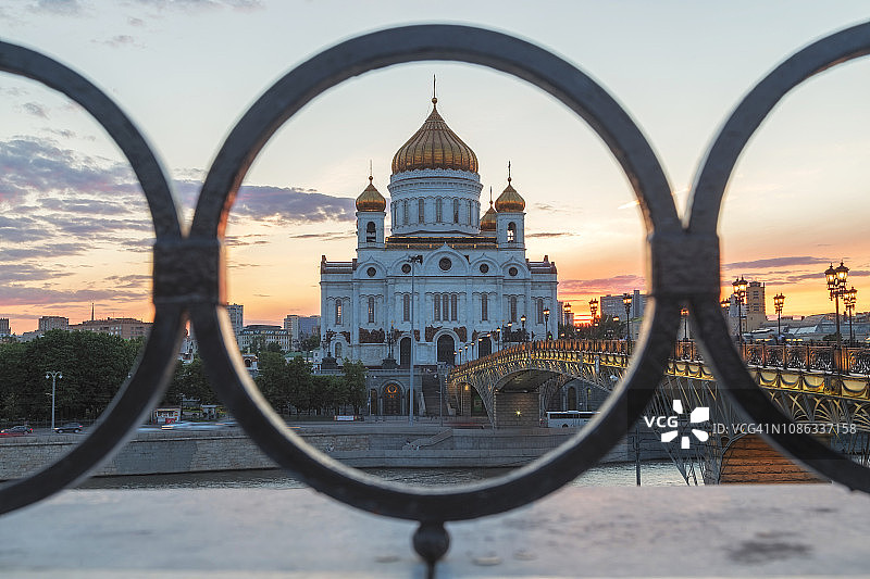 俄罗斯莫斯科基督救世主主教座堂图片素材