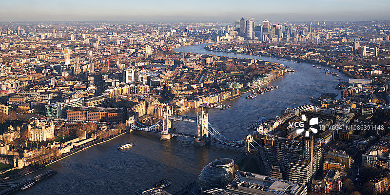 伦敦城市景观航拍图片素材
