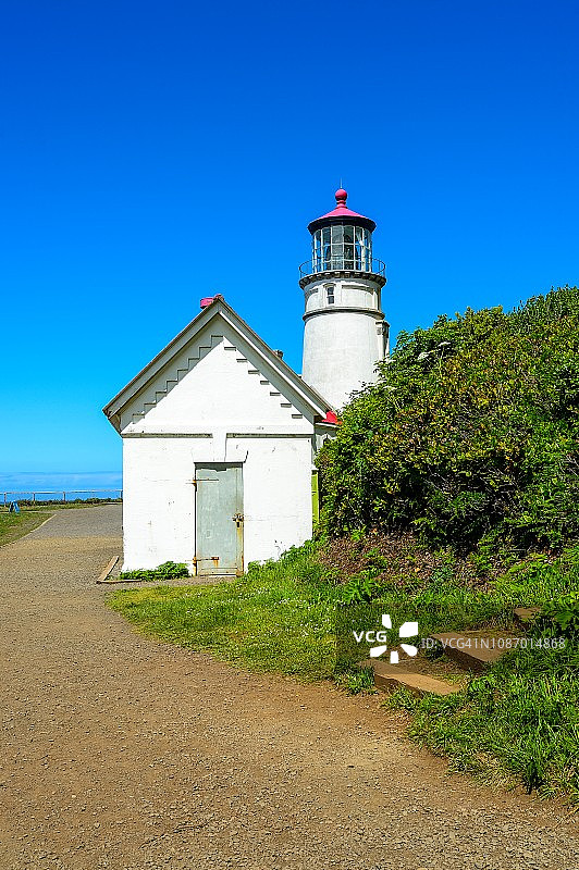 海西塔角灯塔，美国俄勒冈州图片素材
