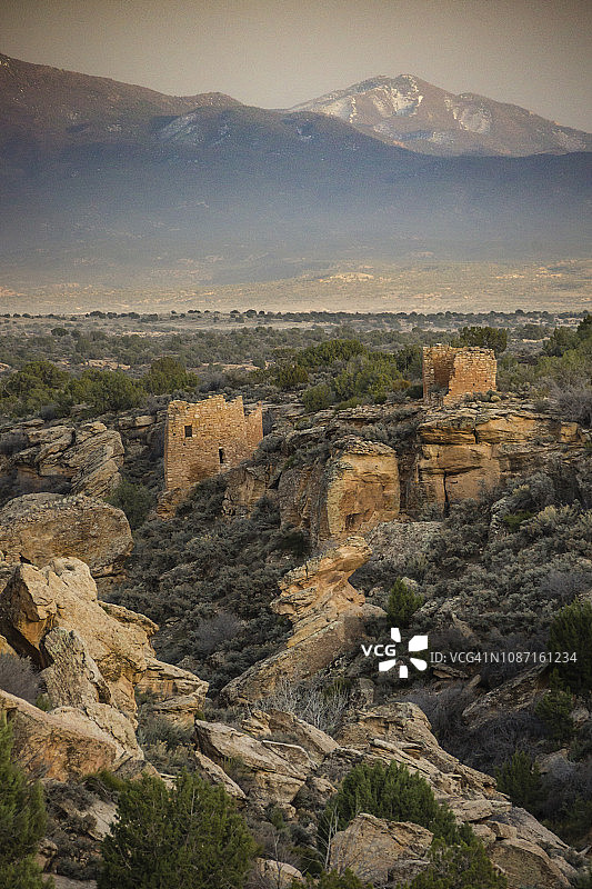 犹他州霍文威普国家公园的小废墟峡谷，美国图片素材