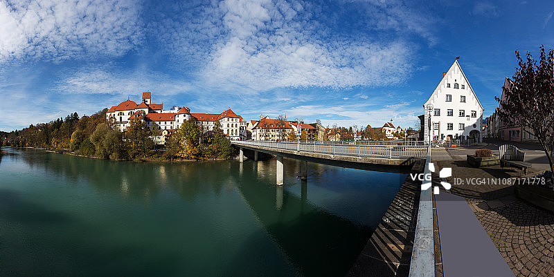 菲森全景（德国巴伐利亚）图片素材