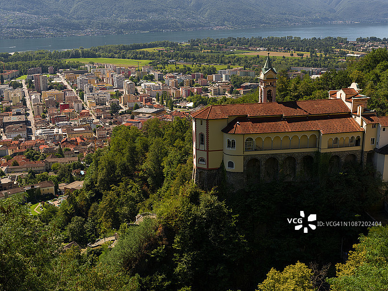 洛迦诺的神圣马当娜德尔萨索山图片素材
