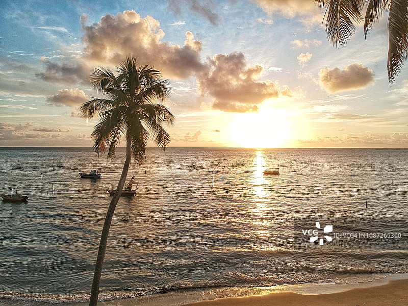 日出，帕塔乔海滩图片素材