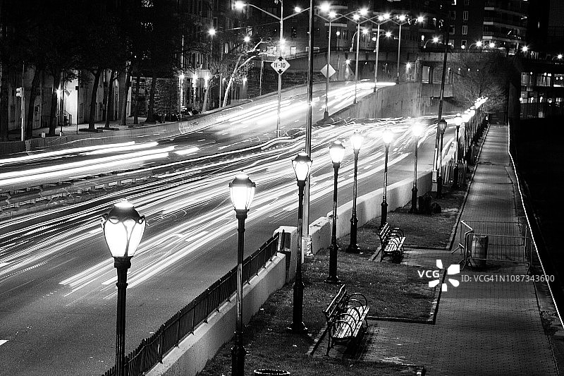 夜晚的富兰克林·罗斯福故居图片素材