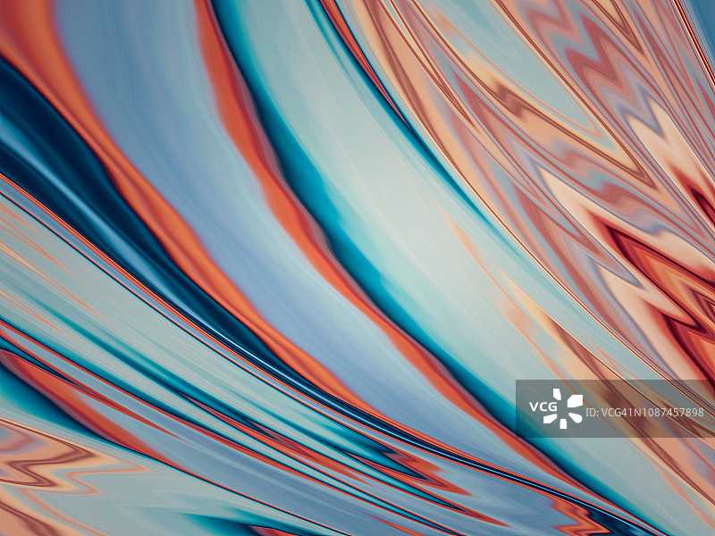 时尚的活力珊瑚色抽象漩涡背景图片素材