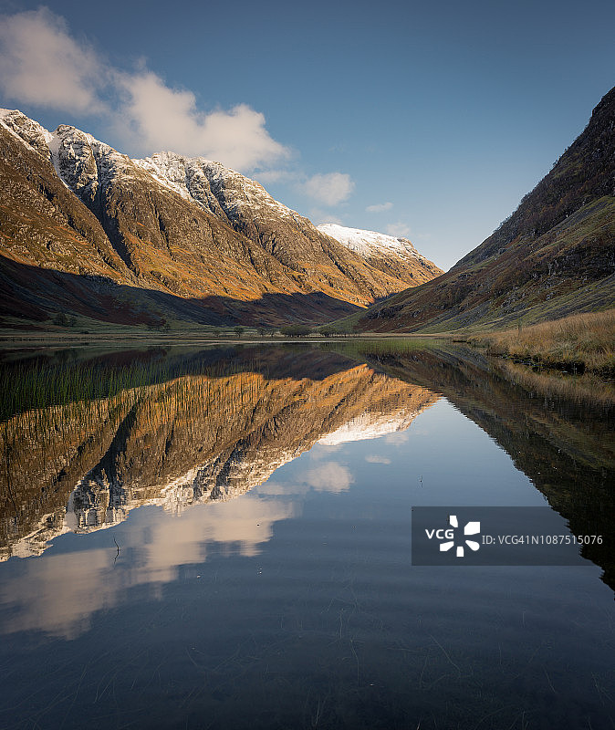 阿赫特里奥赫坦湖的倒影图片素材