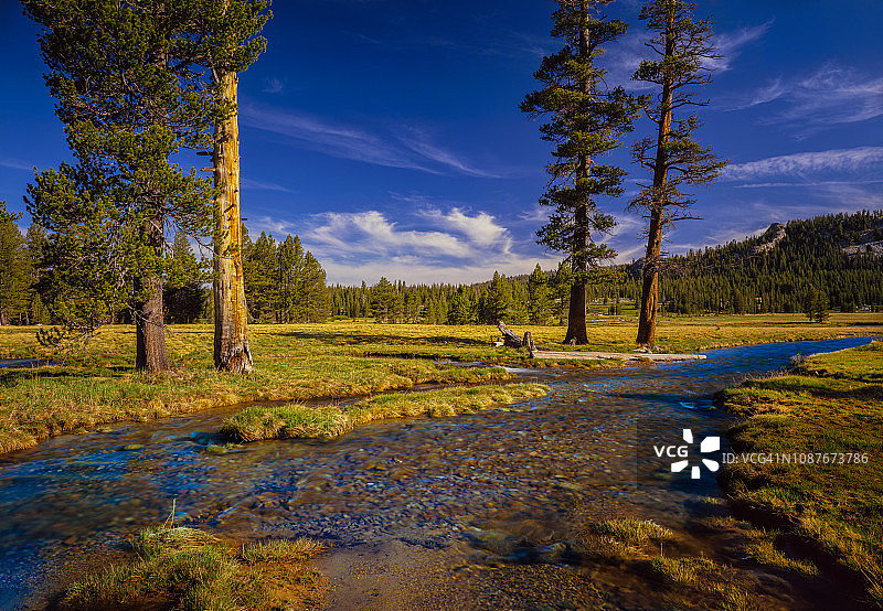 优胜美地国家公园图奥勒米河图片素材