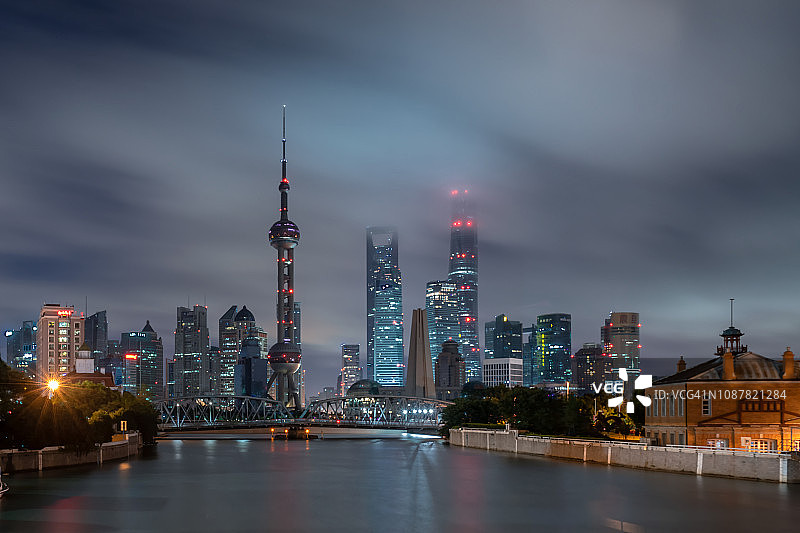 经典历史风貌的上海外滩图片素材