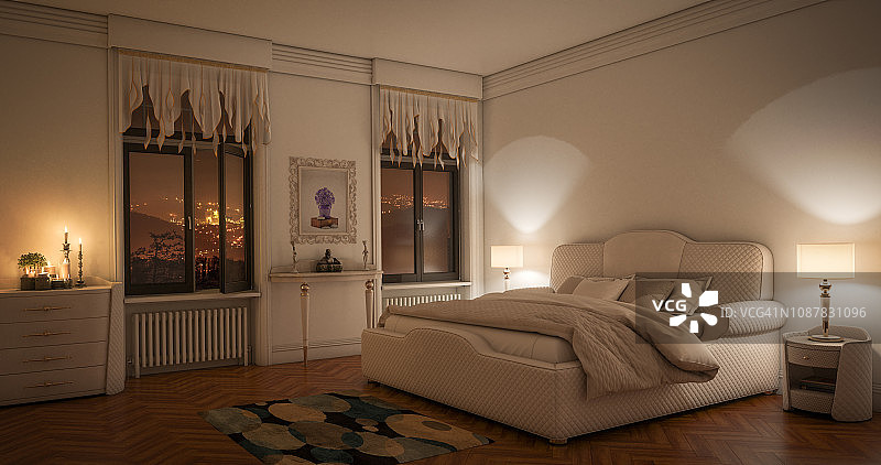 豪华主卧室图片素材
