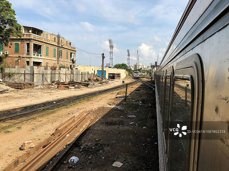 亚历山大埃及火车站建筑图片素材