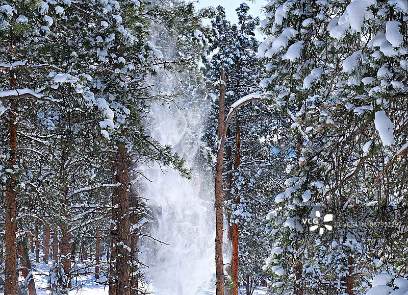 气温变化导致降雪图片素材