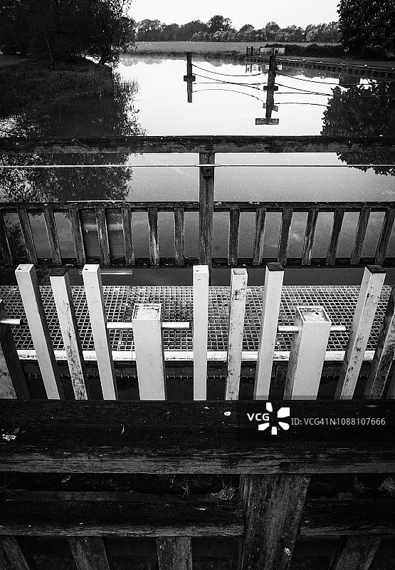 河流流量控制桨图片素材