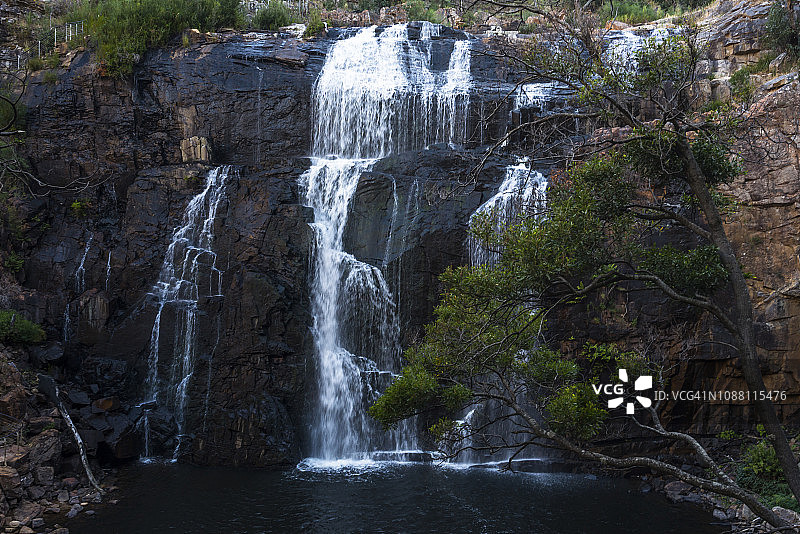 澳大利亚维多利亚州格兰屏国家公园的麦肯锡瀑布图片素材