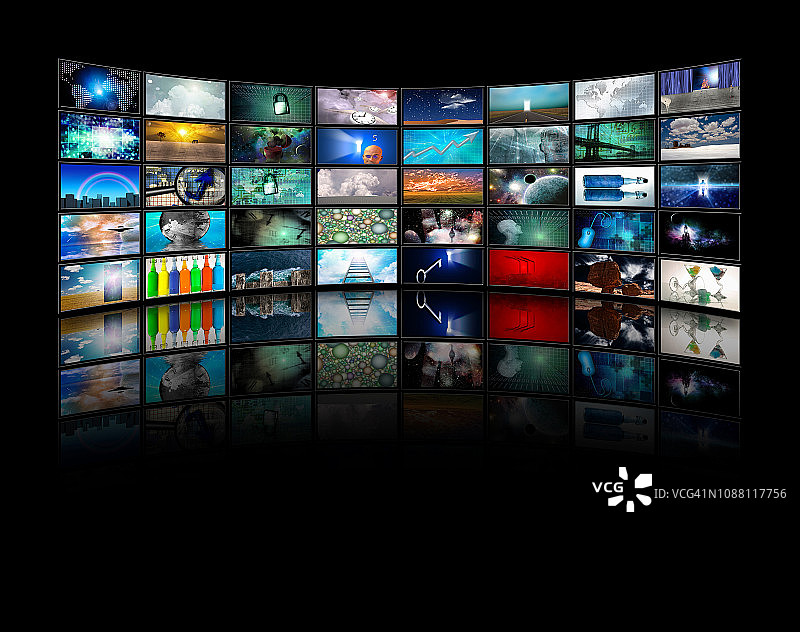 视频显示墙图片素材
