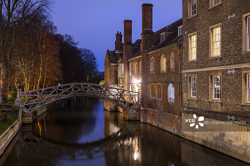 英国剑桥数学桥图片素材