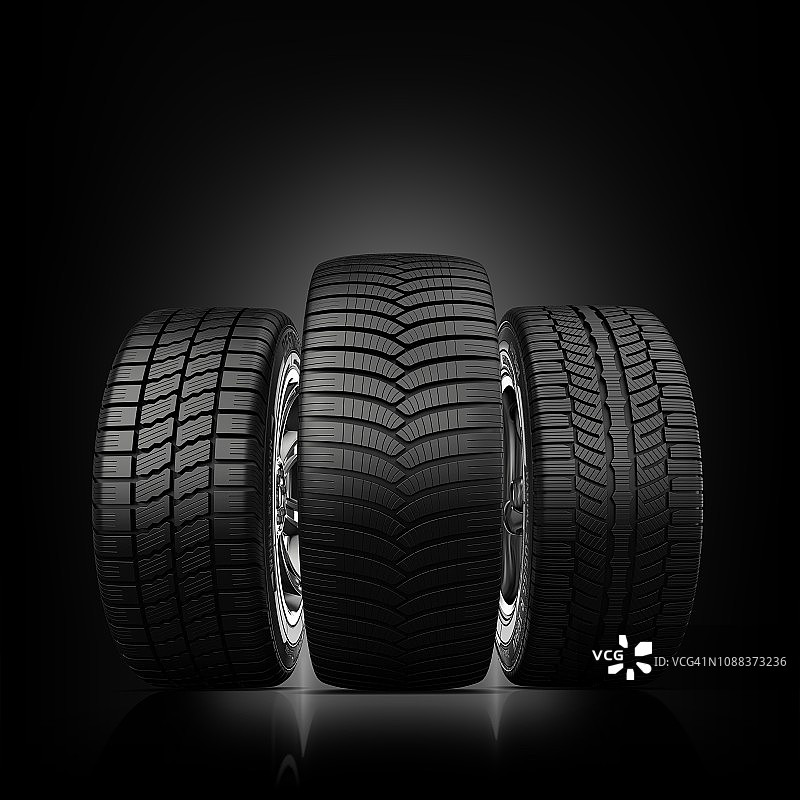 轮胎插画图片素材