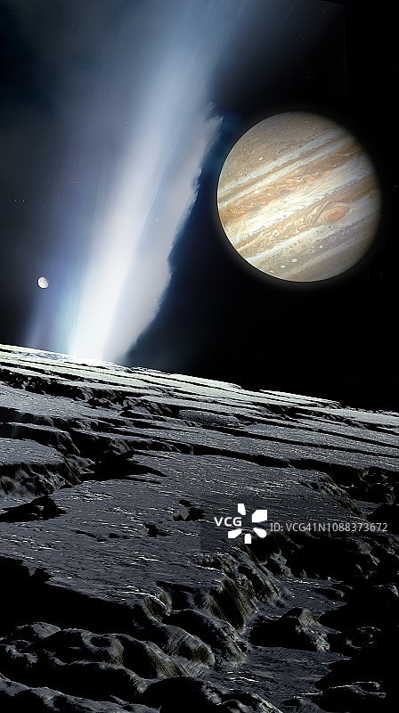 从木卫二看到的木星，插图图片素材