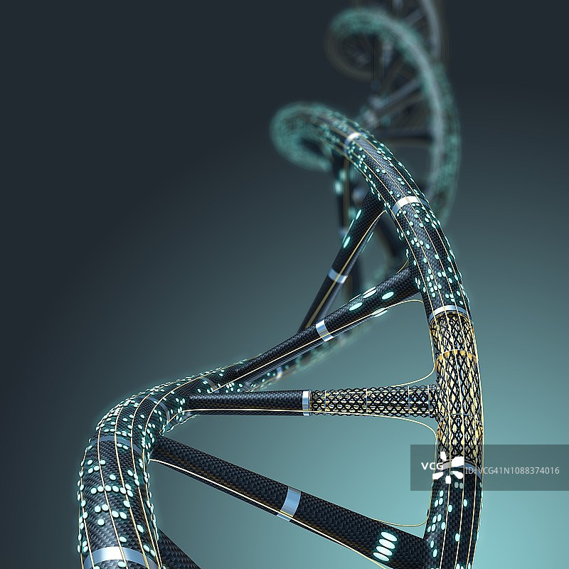 人造DNA分子插图图片素材