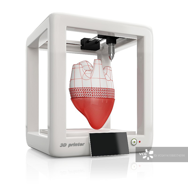 生物打印插画图片素材