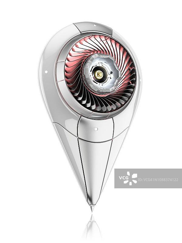 未来定位图钉插画图片素材