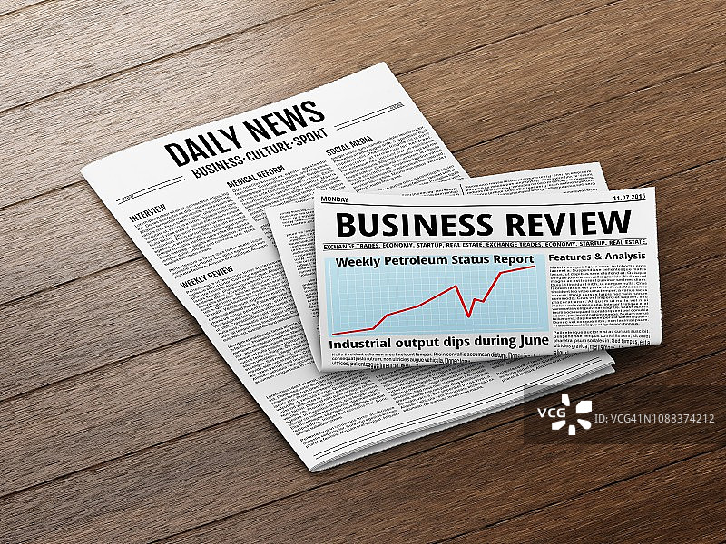 报纸插图图片素材