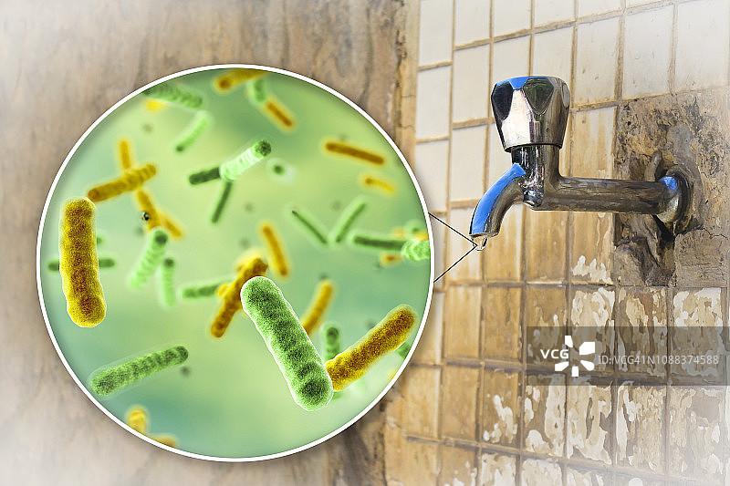 饮用水安全概念插图图片素材