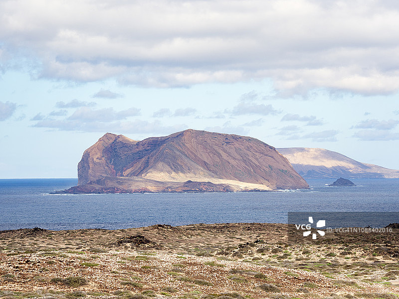 西班牙加那利群岛无居民岛火山景观图片素材