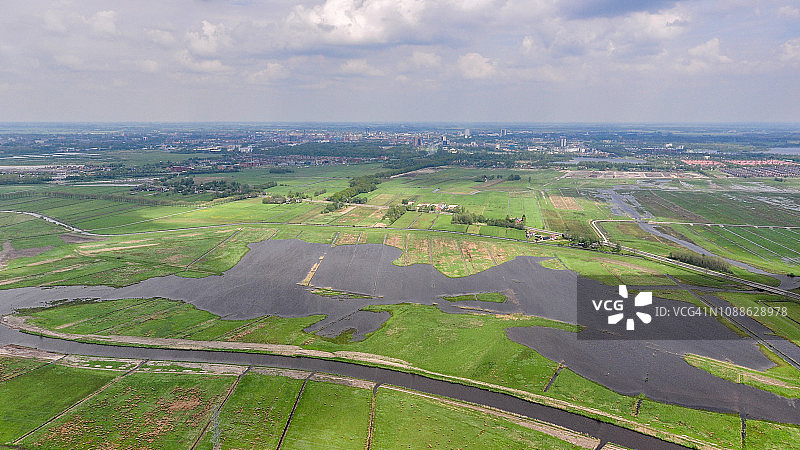 格罗宁根航拍图片素材