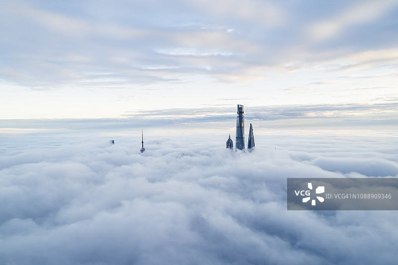 上海城市航拍图片素材