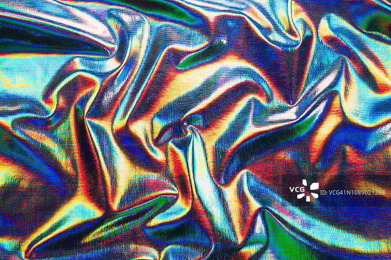 波纹全息纺织品图片素材