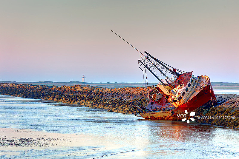 科德角沉船图片素材