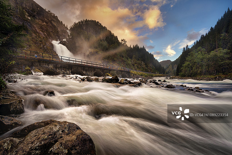 洛特福森瀑布图片素材
