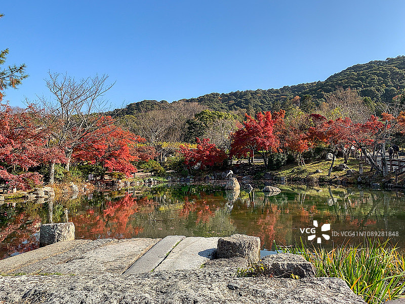 京都圆山公园庭院图片素材