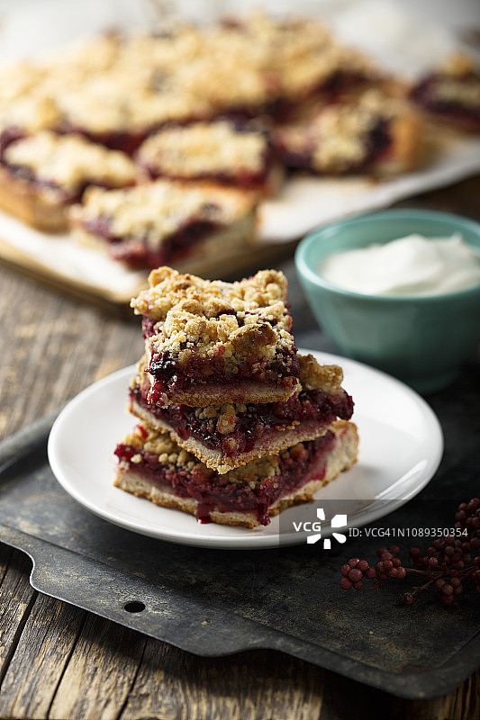 自制浆果派图片素材