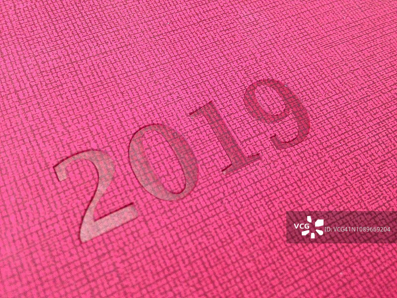 2019年日历的特写图片素材
