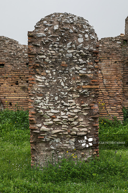 意大利罗马帕拉蒂尼山的罗马遗址图片素材