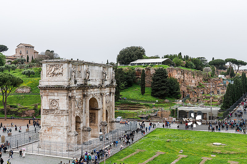 意大利罗马君士坦丁凯旋门图片素材