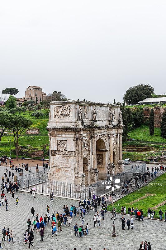 意大利罗马君士坦丁凯旋门图片素材