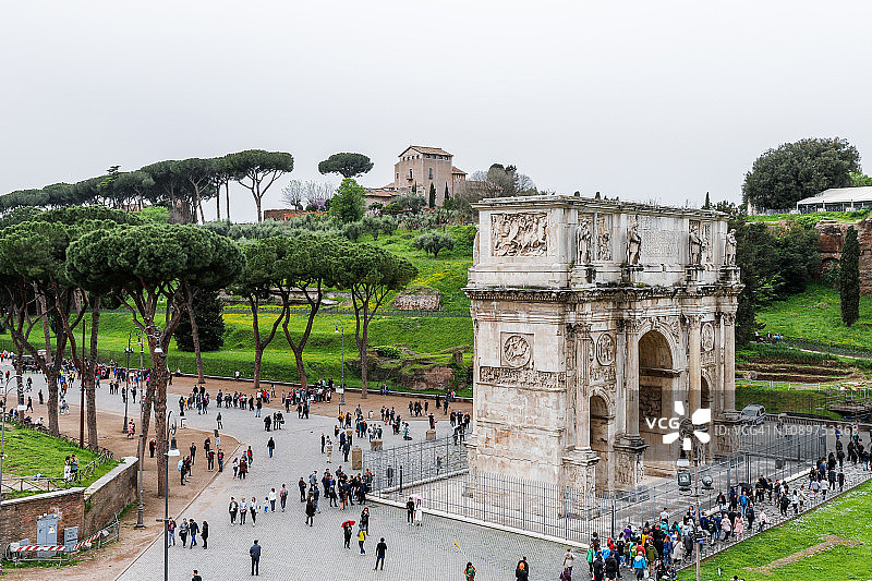 意大利罗马君士坦丁凯旋门图片素材