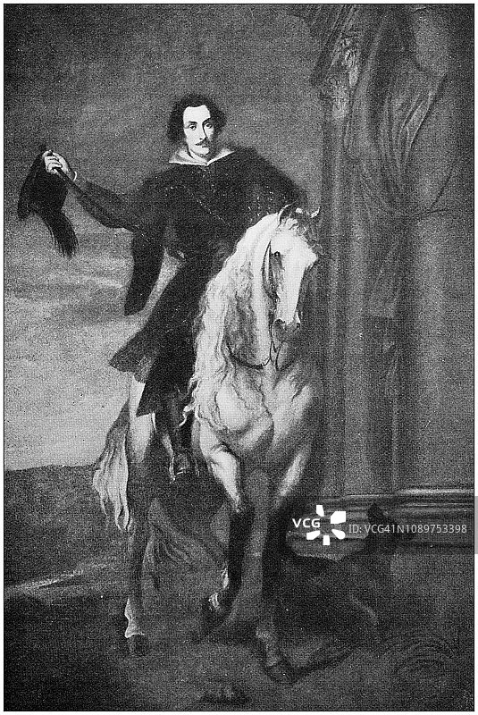 安东尼·朱尔斯·布里尼奥尔·萨莱侯爵古董艺术画图片素材