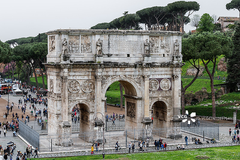 意大利罗马君士坦丁凯旋门图片素材