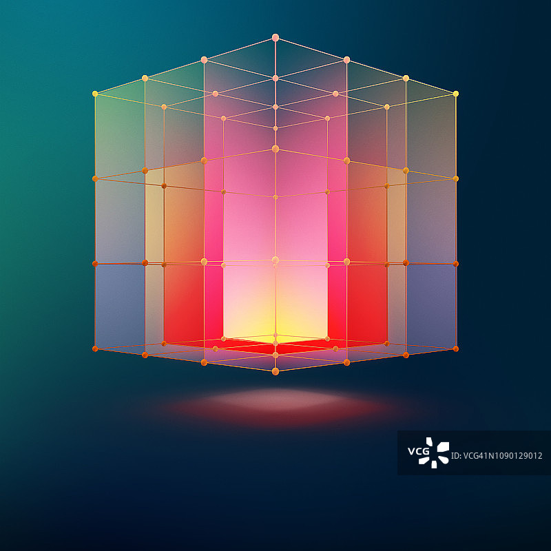 立方体光图片素材