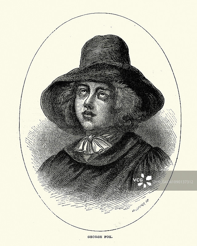 贵格会创始人乔治·福克斯图片素材