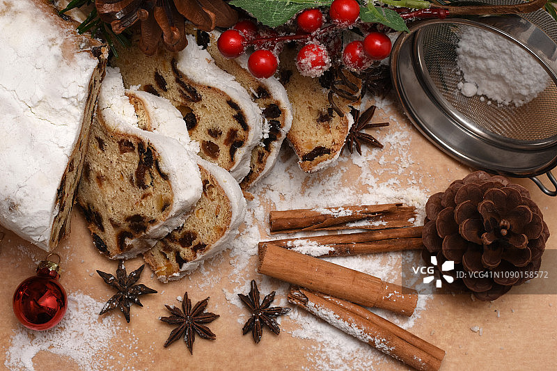 德式圣诞面包图片素材