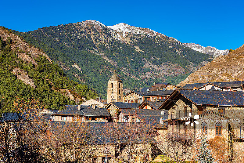 安道尔奥尔迪诺村图片素材